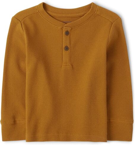 The Children's Place Boys and Toddler Long Sleeve Thermal Henley Shirt in Saudi Arabia