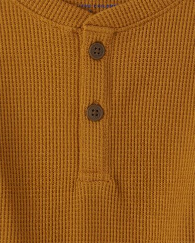 The Children's Place Boys and Toddler Long Sleeve Thermal Henley Shirt in Saudi Arabia