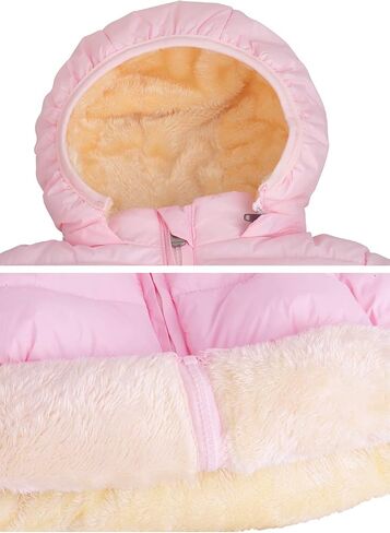 Kimjun Toddler Baby Hooded Down Jacket Boys Girls Kids Thicken Warm Winter Coat Outerwear 1-7t in Saudi Arabia