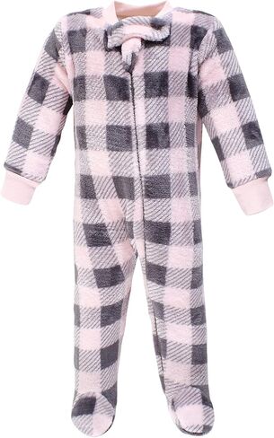 Hudson Baby Unisex Baby Plush Sleep and Play, Pink Moose, 6-9 Months in Saudi Arabia