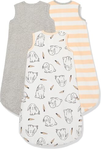 Amazon Essentials Unisex Babies' Microfleece Sleep Sack, Pack of 3 in Saudi Arabia