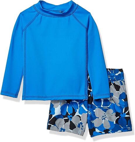 مجموعات ملابس السباحة Rashguard and Trunk بأكمام طويلة للأولاد من Amazon Essentials in Saudi Arabia