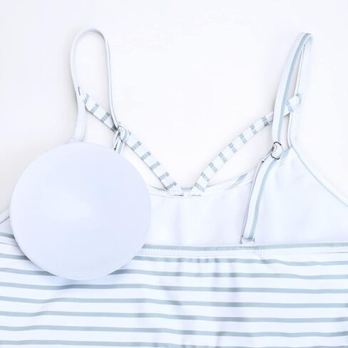 GINKANA Maternity Bikini Two Piece Swimsuits Ruffle High Waisted Maternity Bathing Suit Summer Pregnancy Swimwear in Saudi Arabia