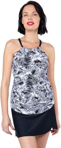 Oceanlily High Waist Over The Belly Maternity Swimwear Swim Skirt-Swim Brief Attached in Kuwait