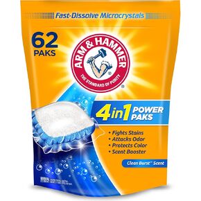 Arm & Hammer 4-in-1 Laundry Detergent Power Paks, 21 Count (Packaging may vary) in Kuwait