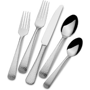 Mikasa Hammered Opulent Flatware, 75 Piece Set, Silver in Saudi Arabia