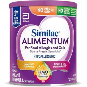 Similac Alimentum مع تركيبة الرضع المضادة للحساسية 2'-FL HMO، لحساسية الطعام والمغص، مناسبة لحساسية اللاكتوز، مسحوق تركيبة الأطفال، علبة 12.1 أونصة in Kuwait