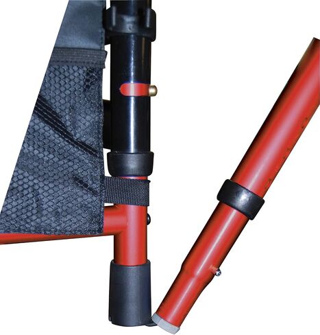 Drive Medical Deluxe Portable Folding Travel Walker with 5" Wheels and Fold up Legs, Red in Saudi Arabia