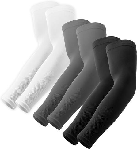 OutdoorEssentials UV Sun Protection Arm Sleeves - Cooling Compression Arm Sleeve - Sports & UV Arm Sleeves for Men & Women in Saudi Arabia