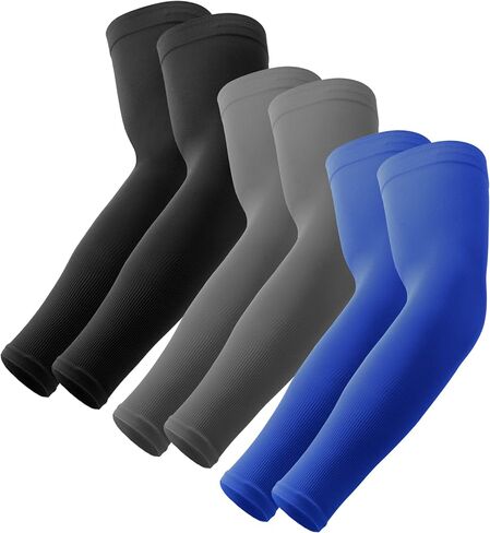 OutdoorEssentials UV Sun Protection Arm Sleeves - Cooling Compression Arm Sleeve - Sports & UV Arm Sleeves for Men & Women in Saudi Arabia