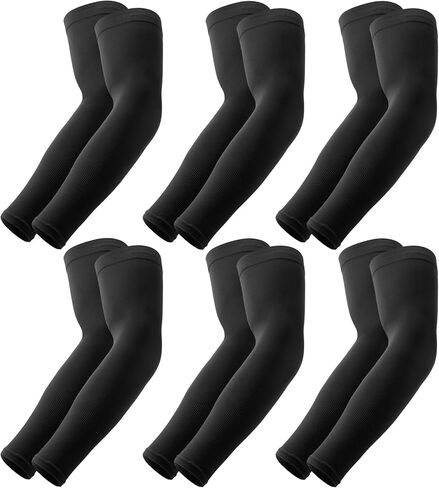 OutdoorEssentials UV Sun Protection Arm Sleeves - Cooling Compression Arm Sleeve - Sports & UV Arm Sleeves for Men & Women in Saudi Arabia