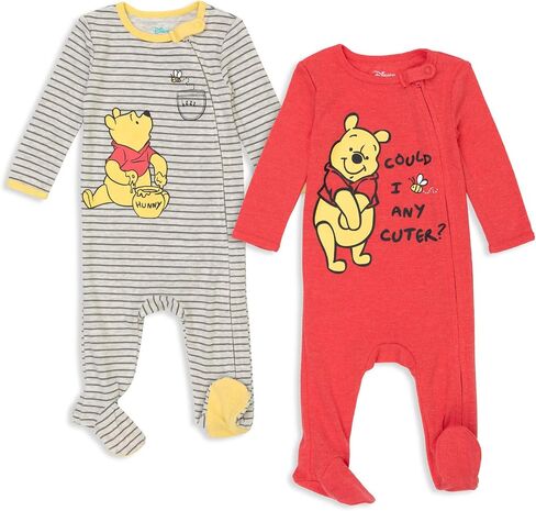 Disney Baby Boys' 2-Pack Footed One-Piece Sleep N' Play Newborn to Infant in Saudi Arabia