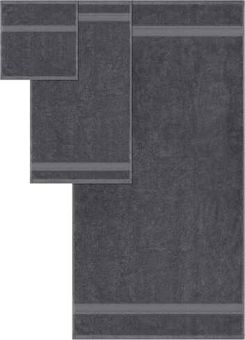 Utopia Towels 8-Piece Premium Towel Set, 2 Bath Towels, 2 Hand Towels, and 4 Wash Cloths, 600 GSM 100% Ring Spun Cotton Highly Absorbent Towels for Bathroom, Gym, Hotel, and Spa (Beige) in Kuwait