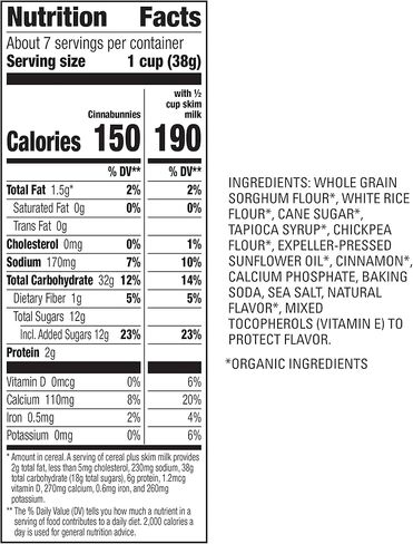 Annie's Organic Cocoa Bunnies Breakfast Cereal, 10 oz (Pack of 4) in Kuwait