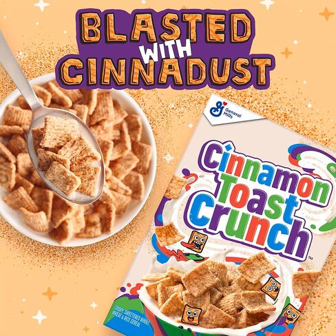 Original Cinnamon Toast Crunch Breakfast Cereal, Crispy Cinnamon Cereal, 29.1 oz. Mega Size Box (Pack of 2) in Saudi Arabia