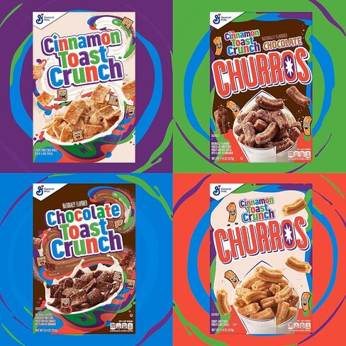 Original Cinnamon Toast Crunch Breakfast Cereal, Crispy Cinnamon Cereal, 29.1 oz. Mega Size Box (Pack of 2) in Saudi Arabia