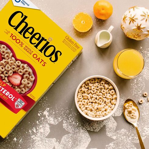Cheerios Apple Cinnamon , Breakfast Cereal, Gluten Free, Whole Grain Oats, 19 oz (Pack of 7) in Saudi Arabia