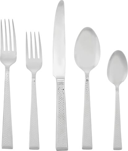 Mikasa, Addison Flatware Service for 4, 20 Piece Set, 18/0 Stainless Steel Silverware Set in Kuwait