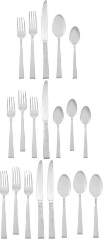 Mikasa, Addison Flatware Service for 4, 20 Piece Set, 18/0 Stainless Steel Silverware Set in Kuwait