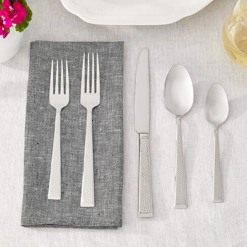 Mikasa, Addison Flatware Service for 4, 20 Piece Set, 18/0 Stainless Steel Silverware Set in Kuwait