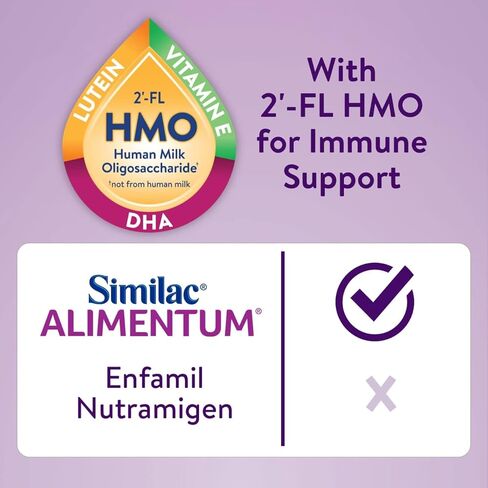 Similac Alimentum مع تركيبة الرضع المضادة للحساسية 2'-FL HMO، لحساسية الطعام والمغص، مناسبة لحساسية اللاكتوز، مسحوق تركيبة الأطفال، علبة 12.1 أونصة in Kuwait