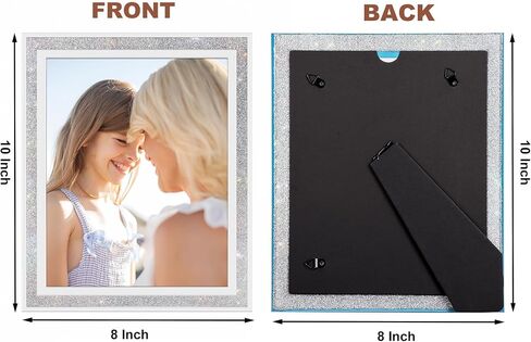 Fixwal 4x6 Picture Frame Set of 3, Glass Photo Frame, Silver Mirror Design, for Tabletop Display or Wall Decoration, for Horizontal or Vertical Placement in Saudi Arabia