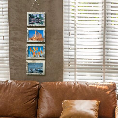 إطارات صور معلقة على الحائط مقاس 4 × 6 من سيسيت مع 8 إطارات بيضاء متعثرة مفتوحة، عبوتان in Kuwait