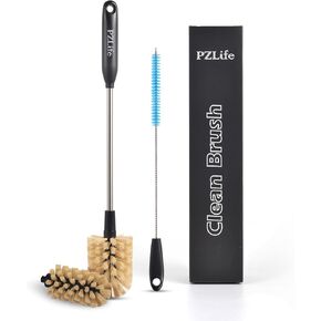 راس فرشاة 2 في 1 قابل للفصل من بي زد لايف، فرشاة لتنظيف زجاجة المياه والماصة، فرشاة تنظيف الزجاجات 15.3 انش، فرشاة تنظيف متعددة الوظائف من الستانلس ستيل، فرشاة تنظيف الزوايا in Kuwait