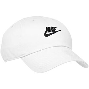 NIKE Sportswear Unisex H86 Futura Cap, White/White/Black, One Size in Kuwait
