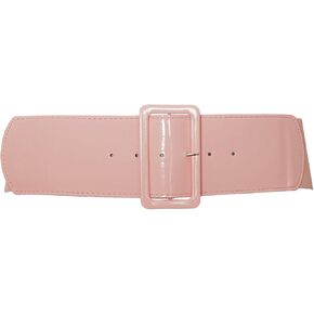 eVogues Women's Wide Patent Leather Buckle High Waist Fashion Belt