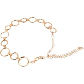 CLARA Womens Polished Metal Chain Belt O-Ring Waist Band Decorated Waist Belt for Loose Dress Sweater Blouse Shirt in Saudi Arabia