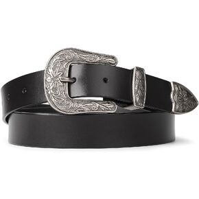 SUOSDEY Fashion Leather Belts for Women with Vintage Metal Buckle Belt in Saudi Arabia