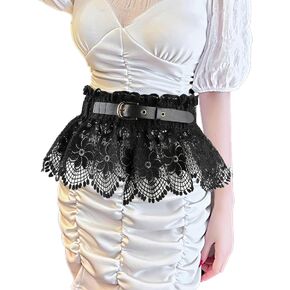 حزام خصر عريض مرن من الدانتيل للسيدات من KADBLE، حزام خصر قابل للتمدد، حزام خصر مطاطي in Kuwait