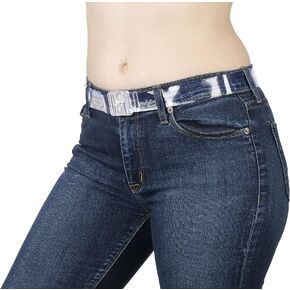 Invisibelt Skinny Belt - Lay Flat, Adjustable, No Buckle Belt with Narrow Band