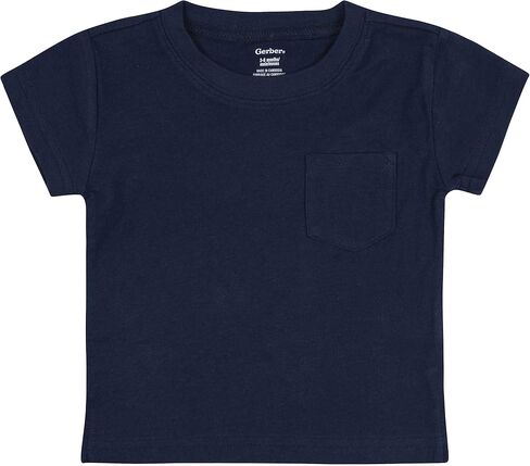 Gerber Boys' Toddler 3-Pack Short Sleeve Pocket Tees in Saudi Arabia