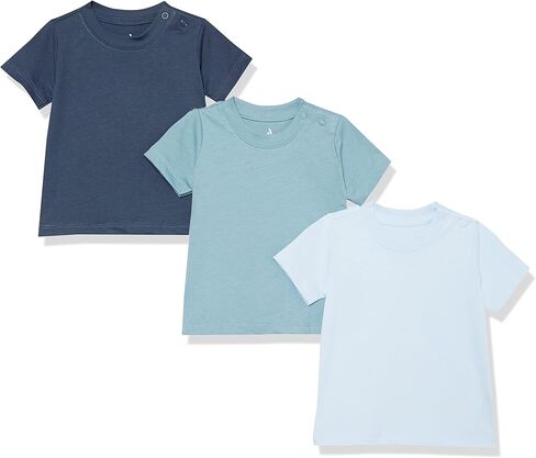 Amazon Aware Unisex Babies' Organic Cotton Short Sleeve T-Shirt (Previously, Pack of 3 in Saudi Arabia