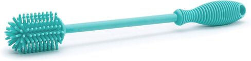 Chicco 9.5" Silicone Bottle Brush with Food-Grade Silicone Bristles | Dishwasher & Sterilizer Safe | Non-Slip, Comfort Grip Handle | Hangs for Drying & Storage | Teal in Saudi Arabia