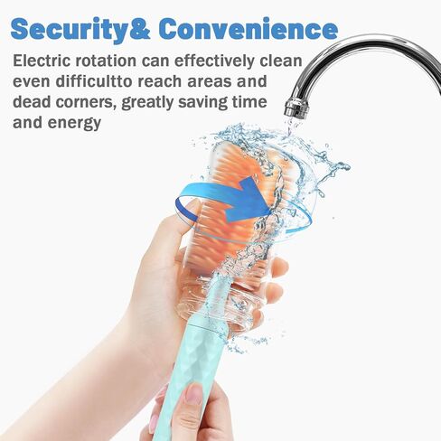 Electric Bottle Cleaning Brush, Baby Bottle Brush Cleaner Water Bottle Cleaning Kit, Nipple Brush Pacifier Cleaner Straw Cleaner Brush for Newborns,4 Packs Set in Kuwait