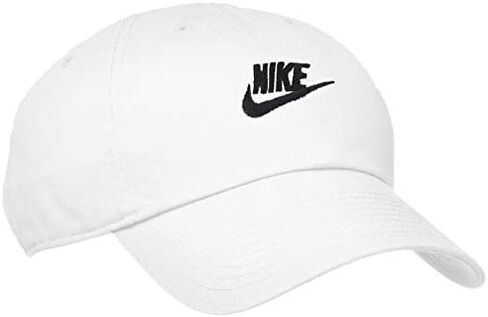 NIKE Sportswear Unisex H86 Futura Cap, White/White/Black, One Size in Kuwait