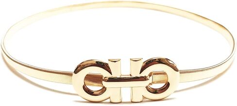 Torostra Womens Metal Stretch Elastic Waist Belt Fashion Thin Belts for Dress in Kuwait
