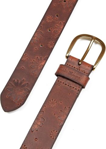Eddie Bauer Women's Center Lacing Detailed Leather Belt in Saudi Arabia