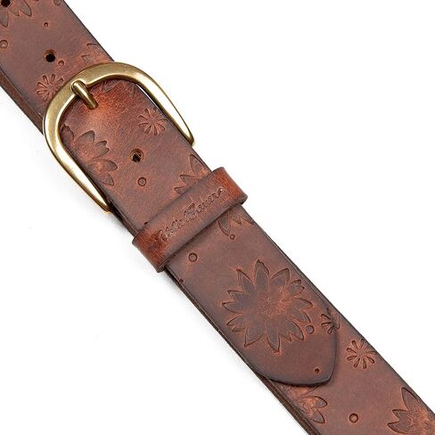 Eddie Bauer Women's Center Lacing Detailed Leather Belt in Saudi Arabia