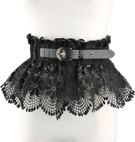 حزام خصر عريض مرن من الدانتيل للسيدات من KADBLE، حزام خصر قابل للتمدد، حزام خصر مطاطي in Kuwait