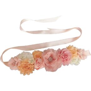 Flower Maternity Sash Belt for Baby Shower Baptism Sash Mommy to be Sash in Saudi Arabia
