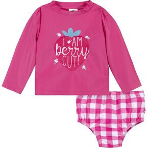 مجموعة ملابس السباحة Rashguard بأكمام طويلة للفتيات من Gerber in Kuwait
