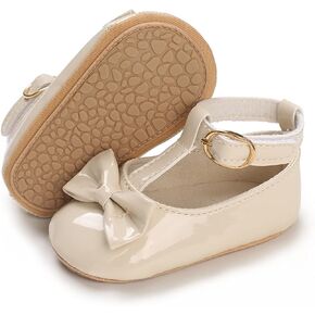 COSANKIM Baby Girls Mary Jane Flats Shoes Anti-Slip Rubber Sole Infant Toddler Princess Wedding Dress Shoes in Saudi Arabia