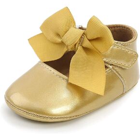 Aellons Infant Baby Girls Cute Mary Jane Flats Princess Bowknot Wedding Dress Shoes Pre-Walking in Kuwait