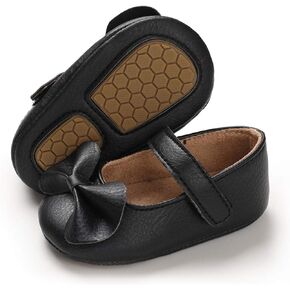 E-FAK Baby Girls Shoes Mary Jane Flats Shoes Anti-Slip Soft Rubber Sole Toddler First Walkers Princess Dress Shoes in Saudi Arabia