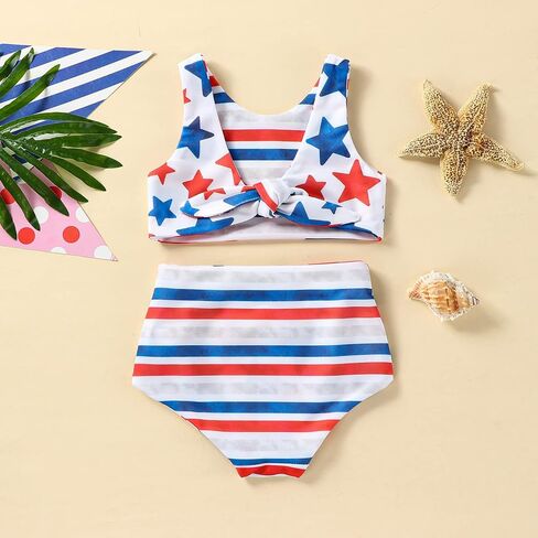 Doqcey Toddler Baby Girls Swimwear Infant One Piece Swimsuit Bikini Sleeveless Hollow Bathing Suit Summer Beach Wear Outfit in Kuwait