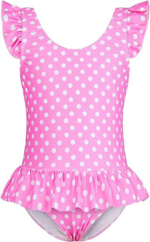 Vieille Toddler Little Girls One Piece Swimsuits Ruffles Bathing Suits Mermaid Dinosaur Swimwear 2-7T in Saudi Arabia
